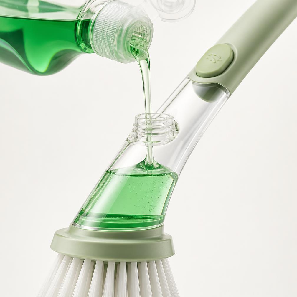 Napełnianie pojemnika szczotki CleanPress™ płynem do naczyń